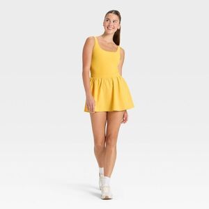 JoyLab - Women's Game Day Active Dress - JoyLab Yellow Gold Gold